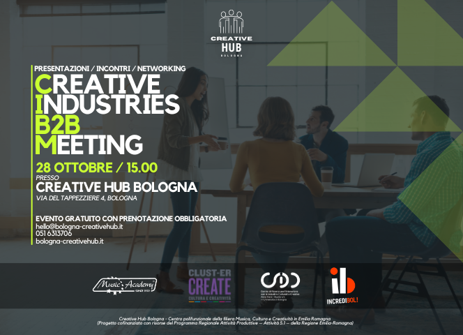 Creative Industries B2B Meeting – 28 ottobre